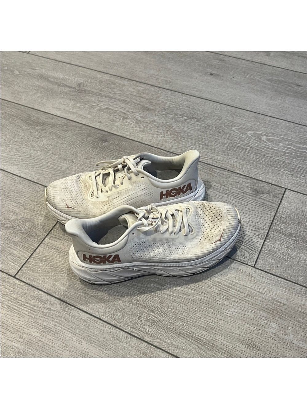 Hoka one one Women's cream Beige Athletic Shoes size 8.5 - Picture 3 of 9